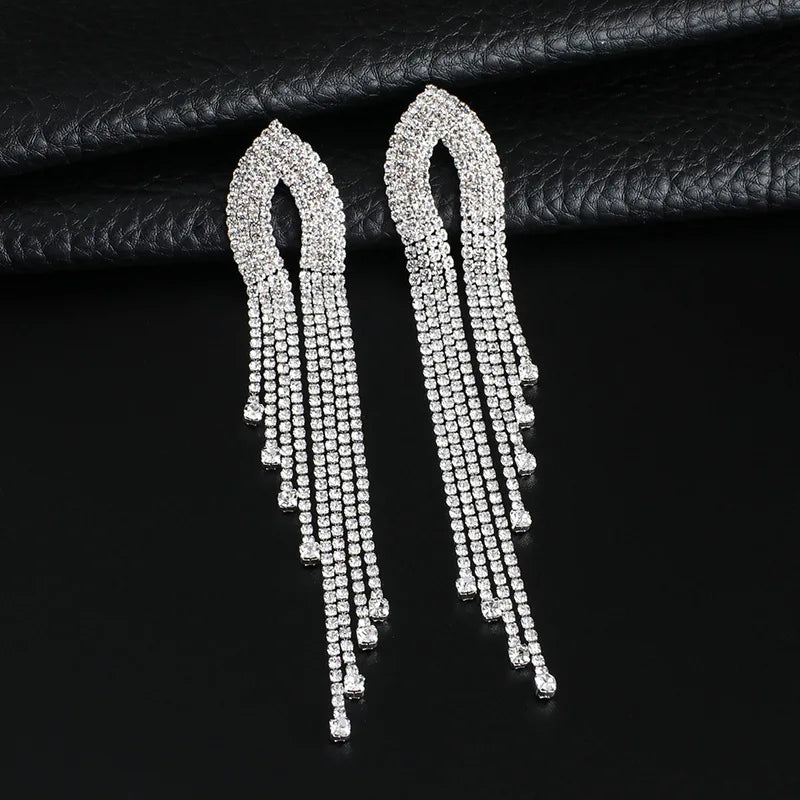 Rhinestone earrings