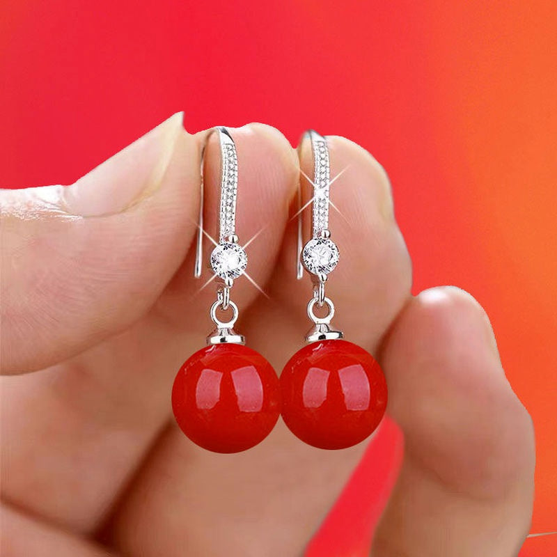 Imitation Pearls Drop Earrings