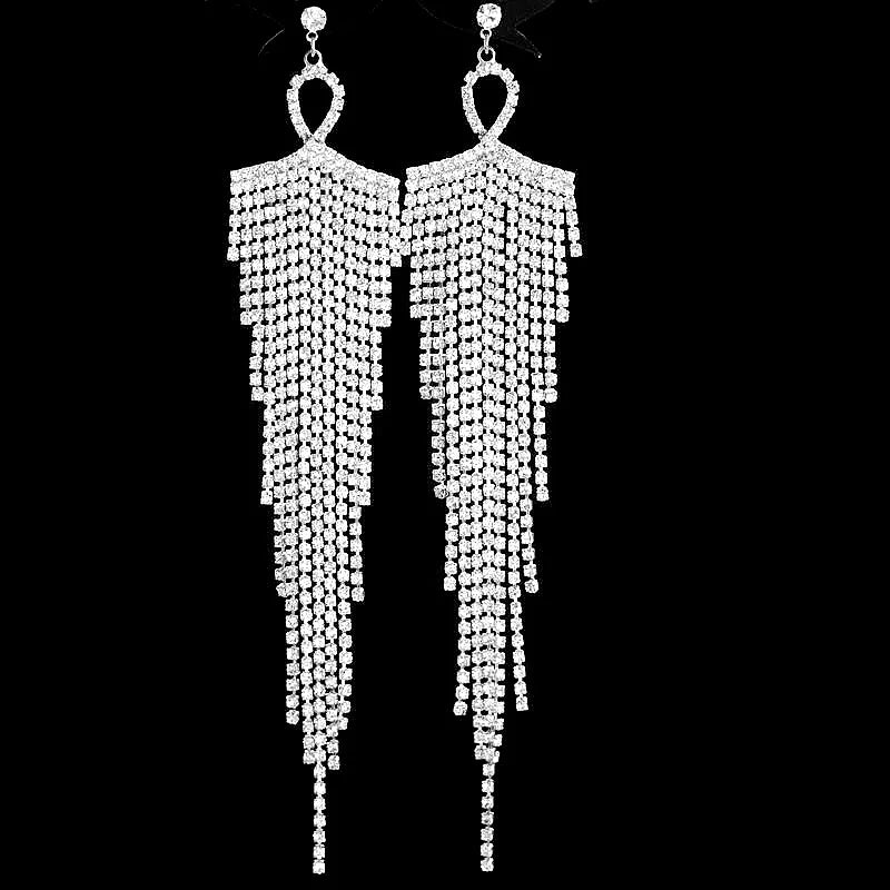 Rhinestone earrings