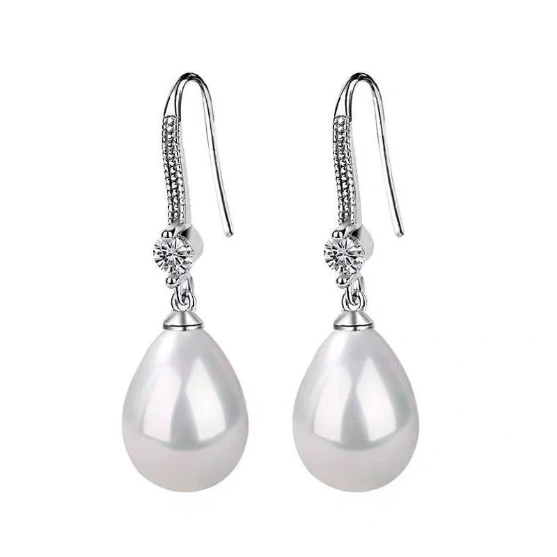 Imitation Pearls Drop Earrings