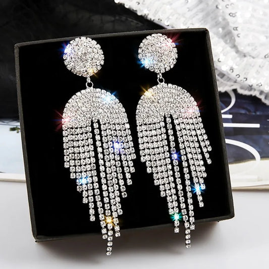 Rhinestone earrings