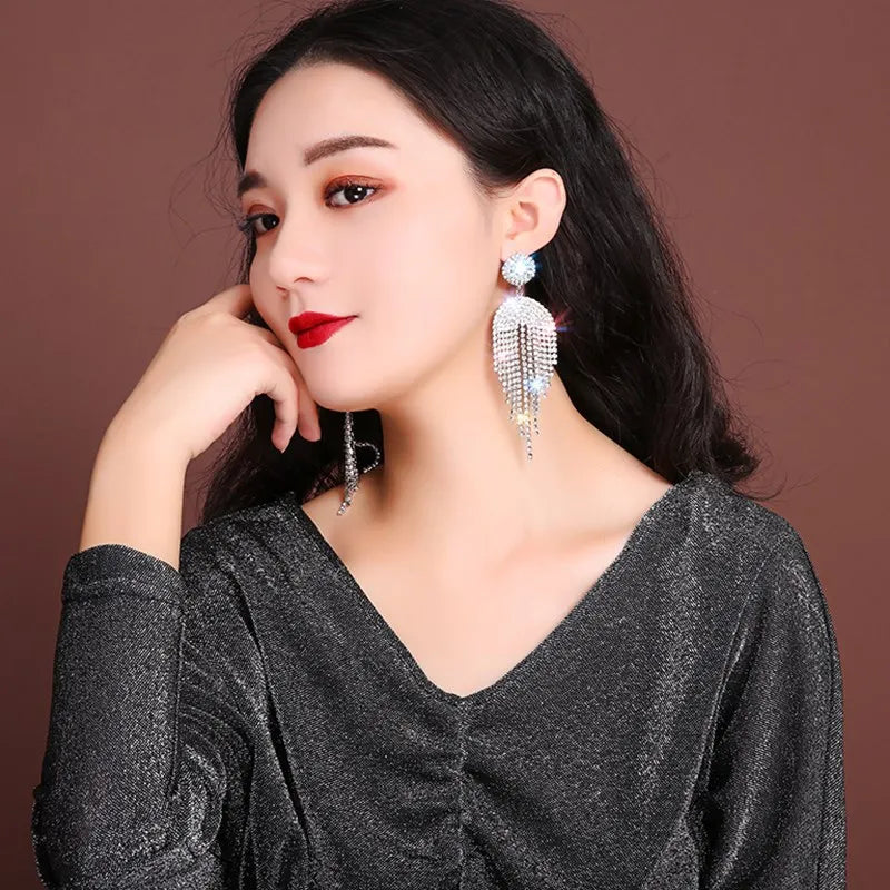 Rhinestone earrings