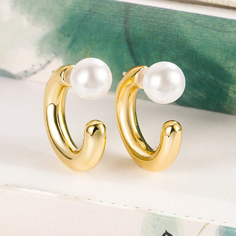 Crystal Round Stud Earrings