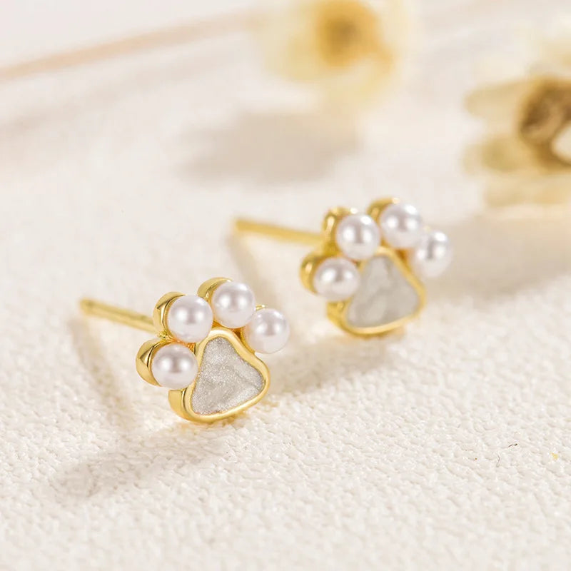 Crystal Round Stud Earrings