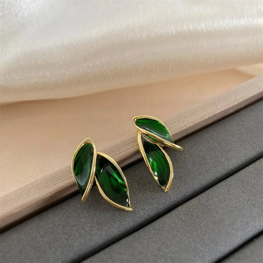 Leaf Stud Earrings