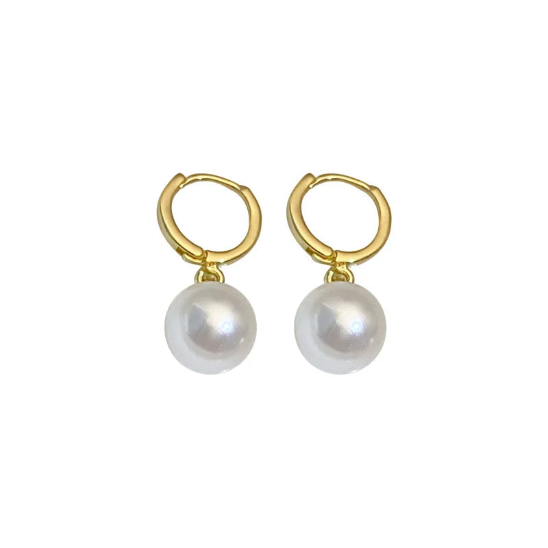 Pearl Drop Earrings Buckle