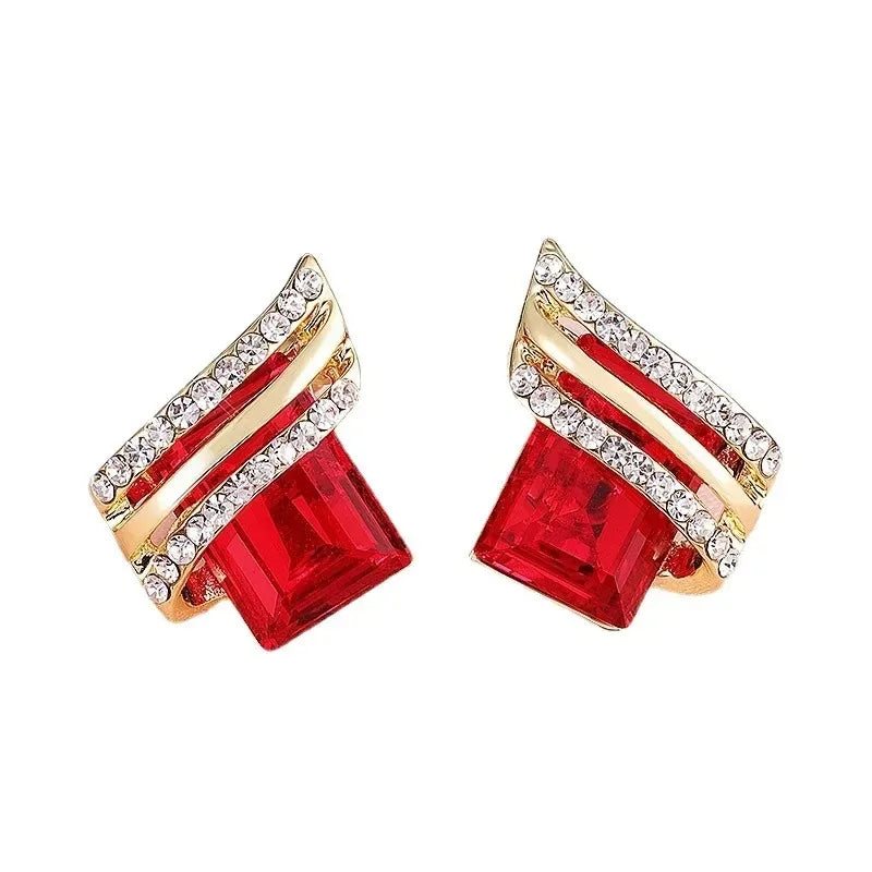 Fashion Gold-plated Zircon Earrings