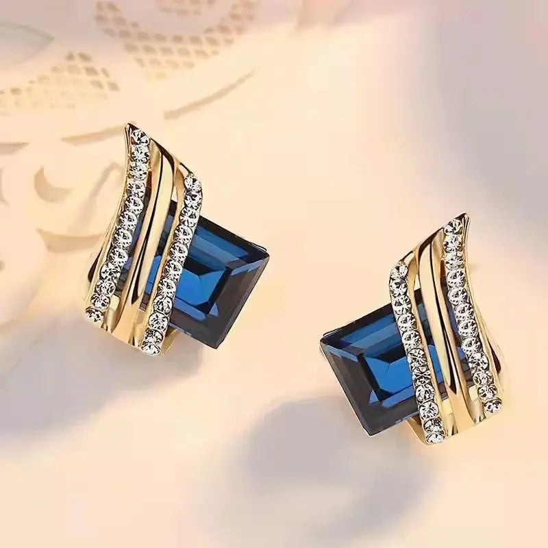 Fashion Gold-plated Zircon Earrings