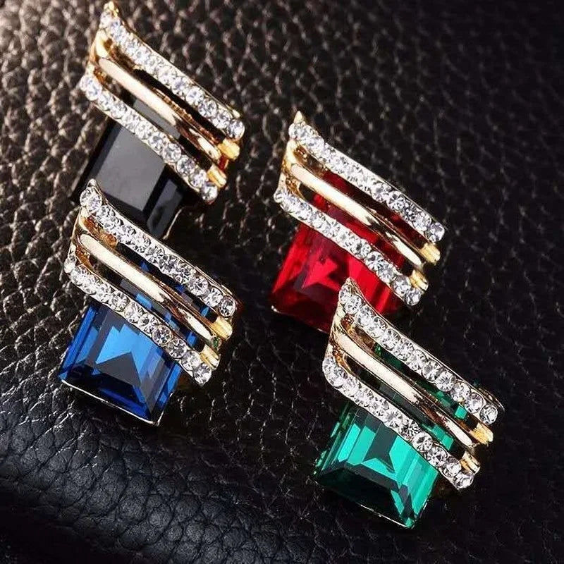 Fashion Gold-plated Zircon Earrings