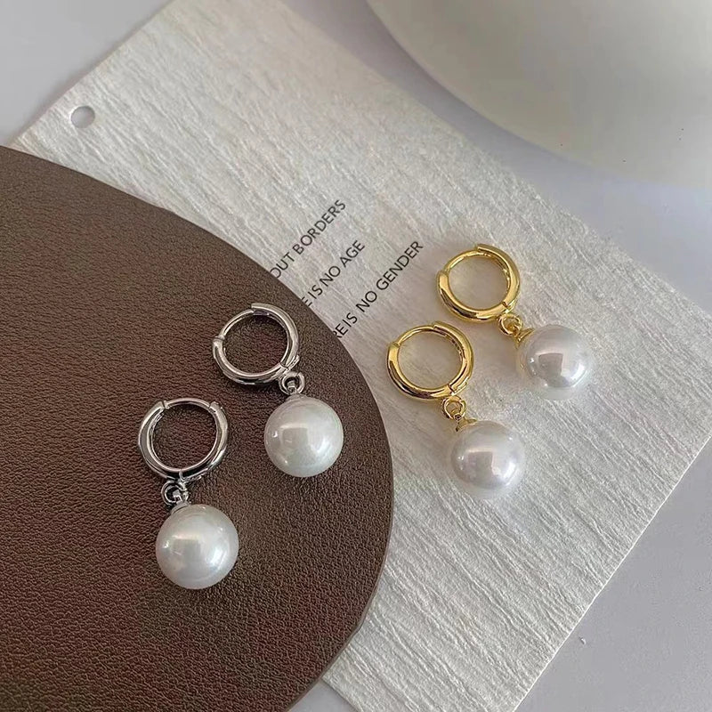 Pearl Drop Earrings Buckle