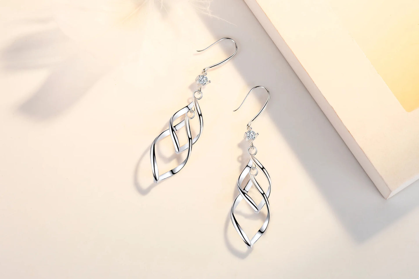 Silver Hollow Exaggerated Long Tassel Hook Earrings