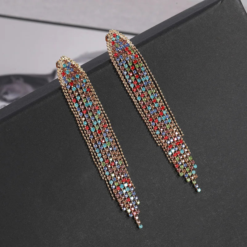 2PC Long Tassel Earrings