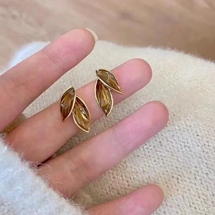 Leaf Stud Earrings