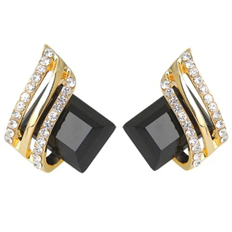 Fashion Gold-plated Zircon Earrings