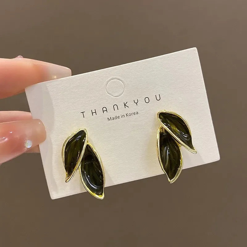 Leaf Stud Earrings