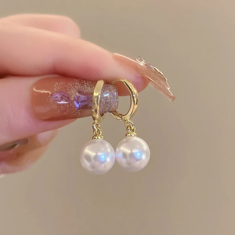 Pearl Drop Earrings Buckle