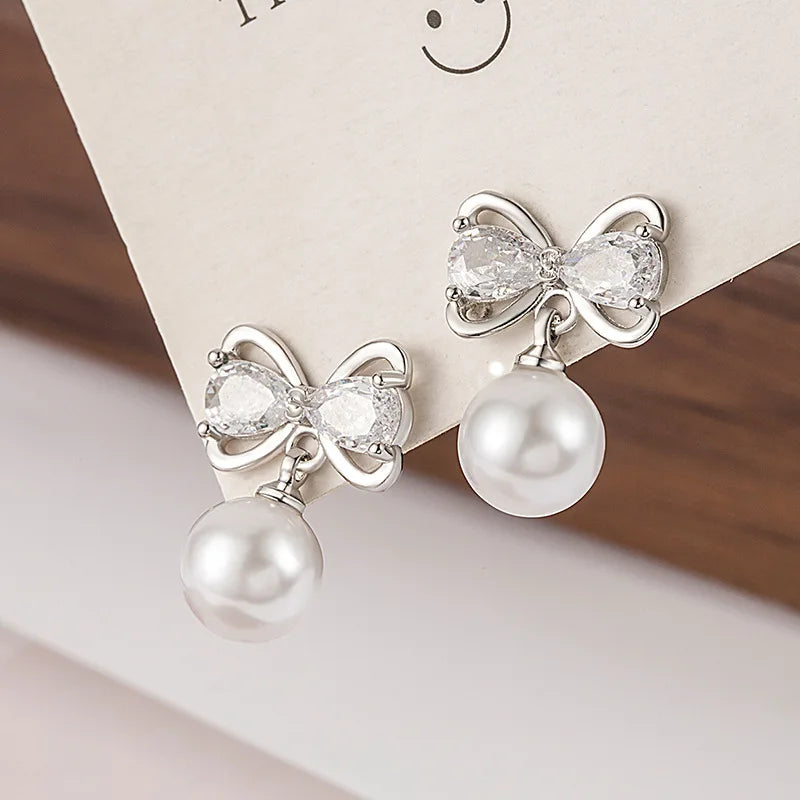 Crystal Round Stud Earrings